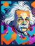 Quadro Albert Einstein Kit 4 Unidades - Personagens e Momentos - Estampas