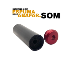 Silenciador em aluminio modelo flat straight 106x29mm - VL AIRSOFT PARTS 