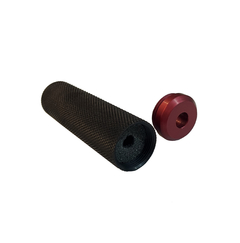 Silenciador em aluminio modelo knurled chamfer 106x29mm - VL AIRSOFT PARTS 