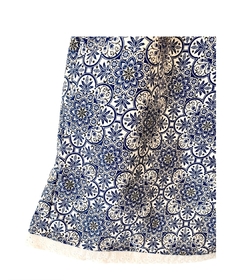 CLAIRE - Short en 100% Algodón Pima estampado azul. - comprar online