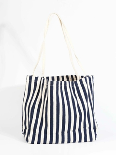 BOLSO MARINERO DE LONA RAYADA