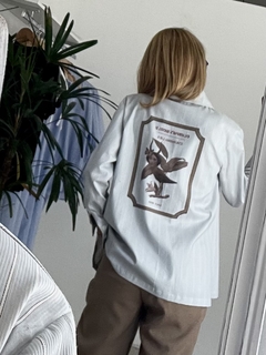 MARIA - Camisa de Algodón con estampa en la espalda. - tienda online