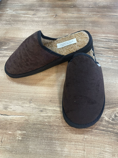 Pantufla Hombre Marrón interior Corderito. - comprar online