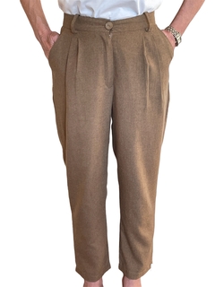 PETRA-Pantalón Sastre 100% Algodón color Ocre