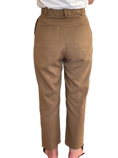 PETRA-Pantalón Sastre 100% Algodón color Ocre - comprar online