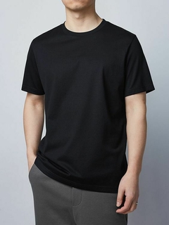 TS1H - T-Shirt negra para hombre 100% PIMA PERUANO ORIGINAL - comprar online