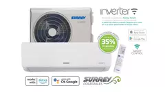 SPLIT SURREY INVERTER SMART - R32 3000 FRIGORIAS FRIO CALOR 553NIQ12GN81F