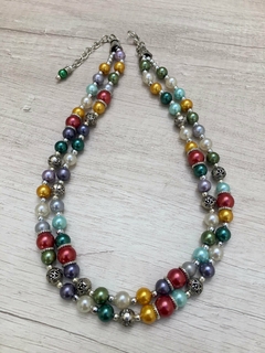 Collar Perlas Multicolor