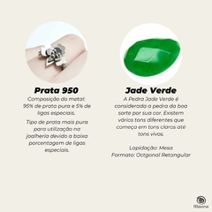 Pingente Lisboa Jade Verde - Miaversa