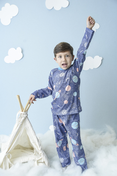 PIJAMA INFANTIL LONGO MASCULINO PLANETAS - comprar online