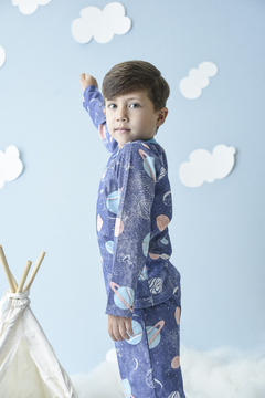 PIJAMA INFANTIL LONGO MASCULINO PLANETAS - DanBe Pijamas