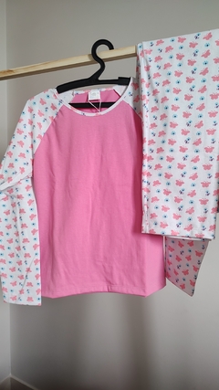 PIJAMA INFANTIL LONGO RAGLAN - ESTAMPA BORBOLETAS na internet