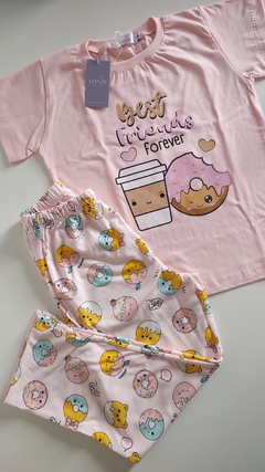 PIJAMA INFANTIL MEIA ESTAÇÃO MENINA - ESTAMPA DONUTS - comprar online