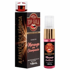 Top Gula Jatos Oral Profundo 15Ml Soft Love MORANGO COM CHAMPANHE