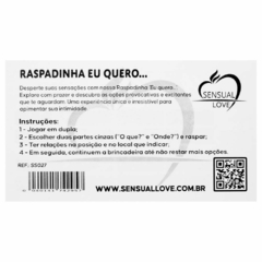 Raspadinha Eu Quero Sensual Love - Ponto Hot Sex Shop