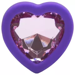 Plug Anal Silicone Coração M Sexy Import cor Roxo - loja online