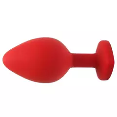 Plug Anal Silicone Coração M Sexy Import cor Vermelho - Ponto Hot Sex Shop