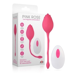 Pink Rose - Vibrador com Linguinha Estimuladora! (Recarregável)