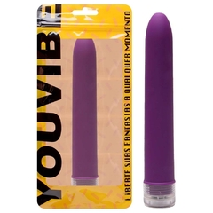 Vibrador Personal Toque Aveludado 17 X 2,5Cm Vipmix cor Roxo