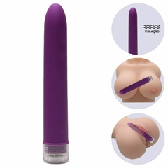 Vibrador Personal Toque Aveludado 17 X 2,5Cm Vipmix cor Roxo - Ponto Hot Sex Shop