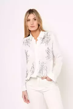 Camisa Londres, bordada con canutillos - tienda online