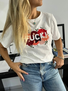 Camiseta Bordada Fuck - comprar online