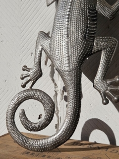 Lagarto de metal reciclado - loja online