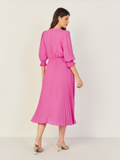 Vestido Saia Plissada Pink - comprar online
