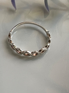 Anillo plata con infinitos - tienda online