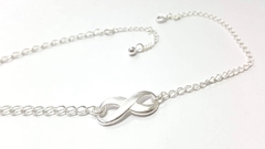 Tobillera plata dije infinito - Jash accesorios