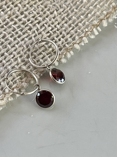 Aro cristal bordo - Jash accesorios