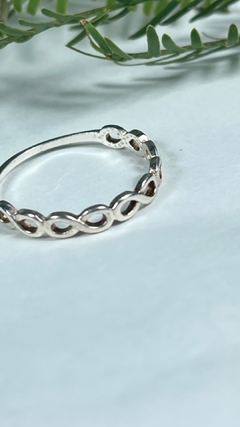 Anillo plata con infinitos