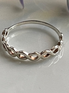 Anillo plata con infinitos - Jash accesorios