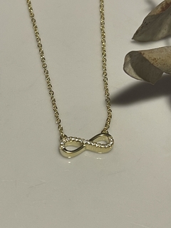 Cadena Plata Gold con Infinito - Jash accesorios