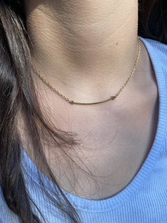 Collar acero dorado o plateado - comprar online