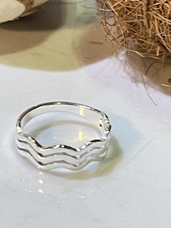 anillo acero blanco