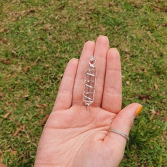 Pingente Cristal Pedra Naturais Semi Preciosa Transparente - comprar online