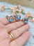 anillo flor turquesa - comprar online