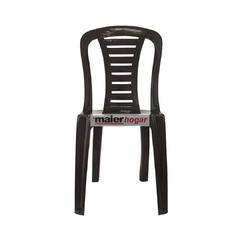 Silla de plástico Reina - Blanca/Negra - cod.008060/61 - tienda online