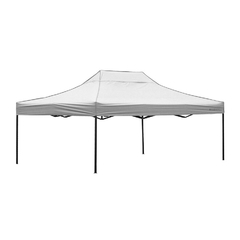 Gazebo blanco plegable de acero 4,5 m × 3 m - cod.31450300