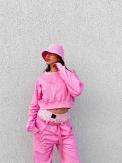 Imagen de Buzo crop oversize Magic pink