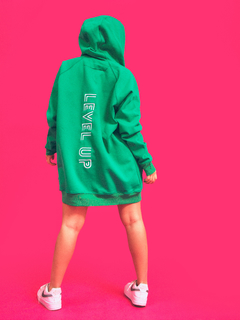 Campera oversize level up verde