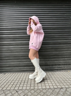 Campera level up rosa - tienda online