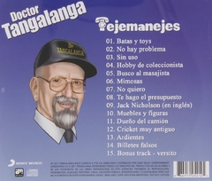 Dr. Tangalanga - Tejemanejes CD Excelente 2011 Muy Dificil Spoken Word Hablado Comedia - comprar online