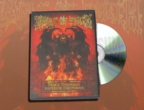 Cradle Of Filth ‎– Peace Through Superior Firepower DVD Nuevo Sellado Europa 2005