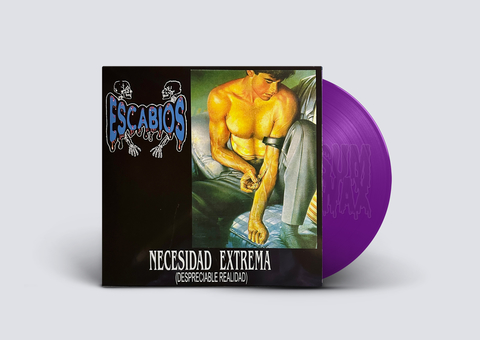 Escabios – Necesidad Extrema (Despreciable Realidad) LP NUEVO 2022 Death Metal Vinilo VIOLETA