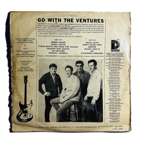 The Ventures – Go With The Ventures! Vinilo LP Peru de época G/VG