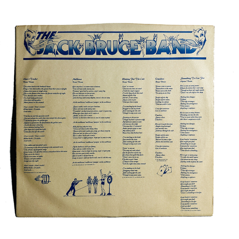 The Jack Bruce Band – How's Tricks Vinilo LP USA 1977 Jazz Rock