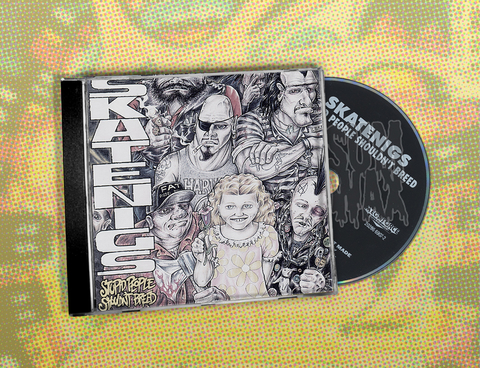 Skatenigs ‎– Stupid People Shouldn't Breed CD USA 1992 Industrial Metal Megaforce