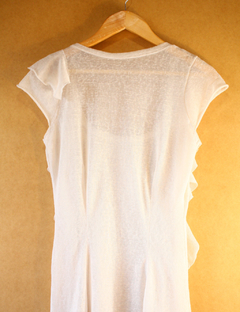 Imagen de Vestido blanco vuelos MARALMA